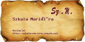 Szkala Marióra névjegykártya